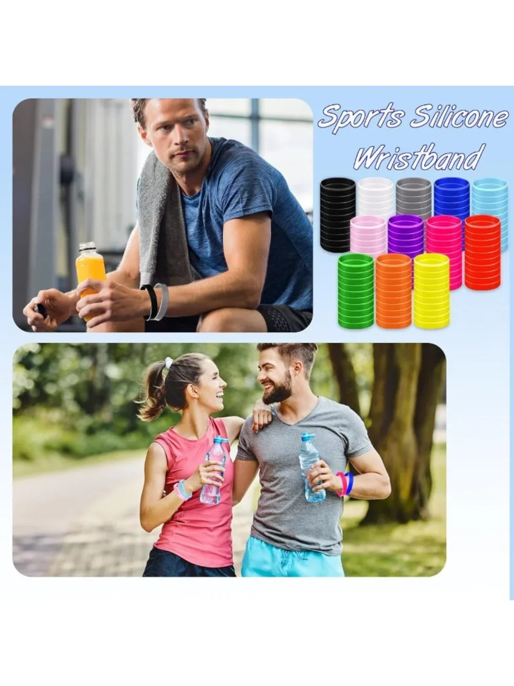 Vibrant Silicone Wristbands - 120 Blank Rubber Bracelets for Teens & Adults